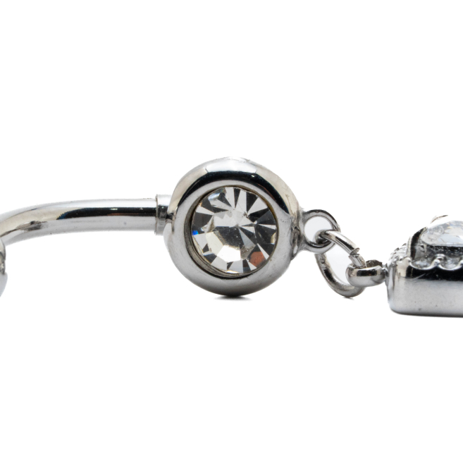 Piercing de ombligo ZO15635P PLATEADO Acero Inoxidable F38