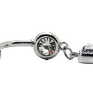 Piercing de ombligo ZO15635P PLATEADO Acero Inoxidable F38