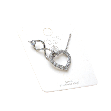 COLLAR ZO14195N PLATEADO Acero Inoxidable 2D21