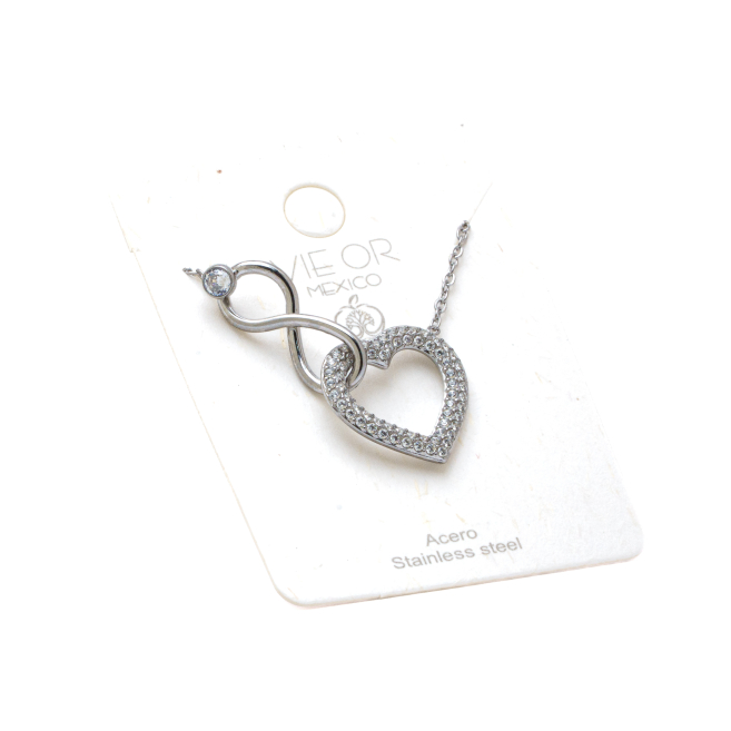 COLLAR ZO14195N PLATEADO Acero Inoxidable 2D21