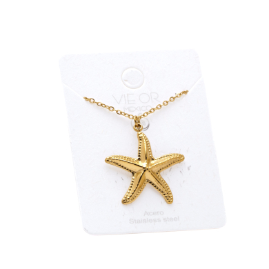 COLLAR ZO14463N DORADO Acero Inoxidable E22