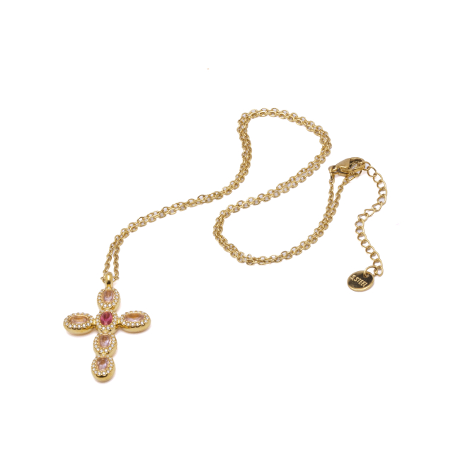 COLLAR ZO15372N ROSA DORADO Acero Inoxidable E31