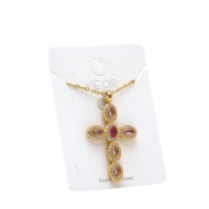 COLLAR ZO15372N ROSA DORADO Acero Inoxidable E31