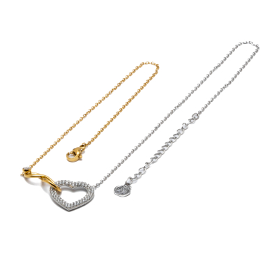 COLLAR ZO14195N BICOLOR Acero Inoxidable 2D21