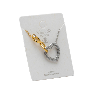 COLLAR ZO14195N BICOLOR Acero Inoxidable 2D21