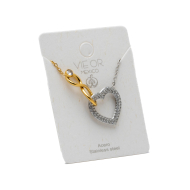 COLLAR ZO14195N BICOLOR Acero Inoxidable 2D21