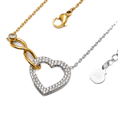 COLLAR ZO14195N BICOLOR Acero Inoxidable 2D21