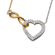 COLLAR ZO14195N BICOLOR Acero Inoxidable 2D21