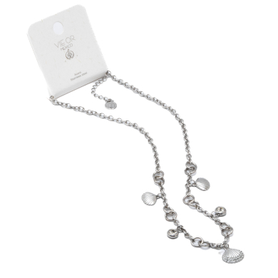 COLLAR ZO15741N PLATEADO Acero Inoxidable 2D27