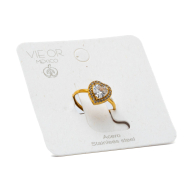 ANILLO ZO15798R BLANCO DORADO Acero Inoxidable A310
