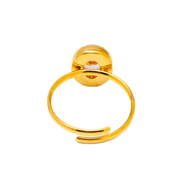 ANILLO ZO10810R ROSA DORADO Acero Inoxidable A310