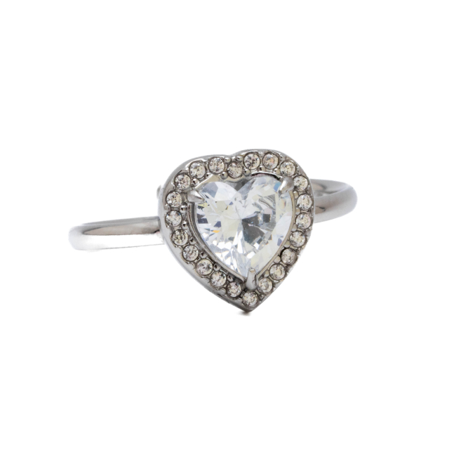 ANILLO ZO15798R BLANCO PLATEADO Acero Inoxidable A310