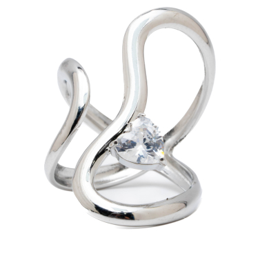 ANILLO ZO14145R PLATEADO Acero Inoxidable A37