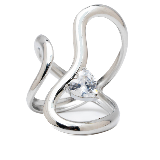 ANILLO ZO14145R PLATEADO Acero Inoxidable A37