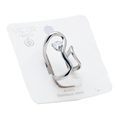ANILLO ZO14145R PLATEADO Acero Inoxidable A37