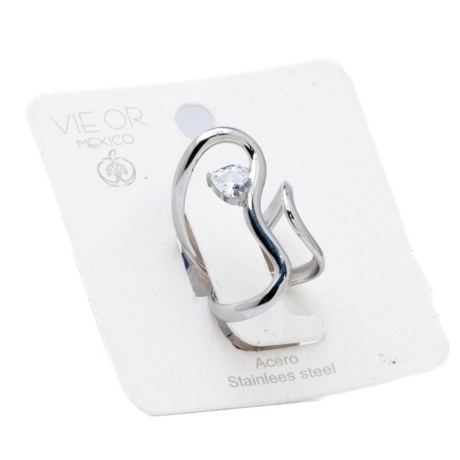 ANILLO ZO14145R PLATEADO Acero Inoxidable A37