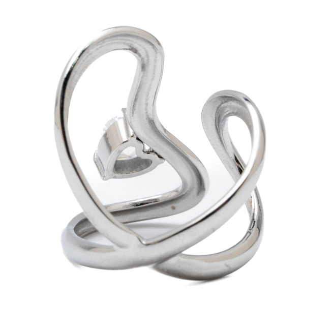 ANILLO ZO14145R PLATEADO Acero Inoxidable A37
