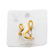 ANILLO ZO14145R DORADO Acero Inoxidable A37