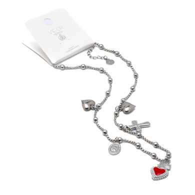 COLLAR ZO12508N PLATEADO Acero Inoxidable 2D48