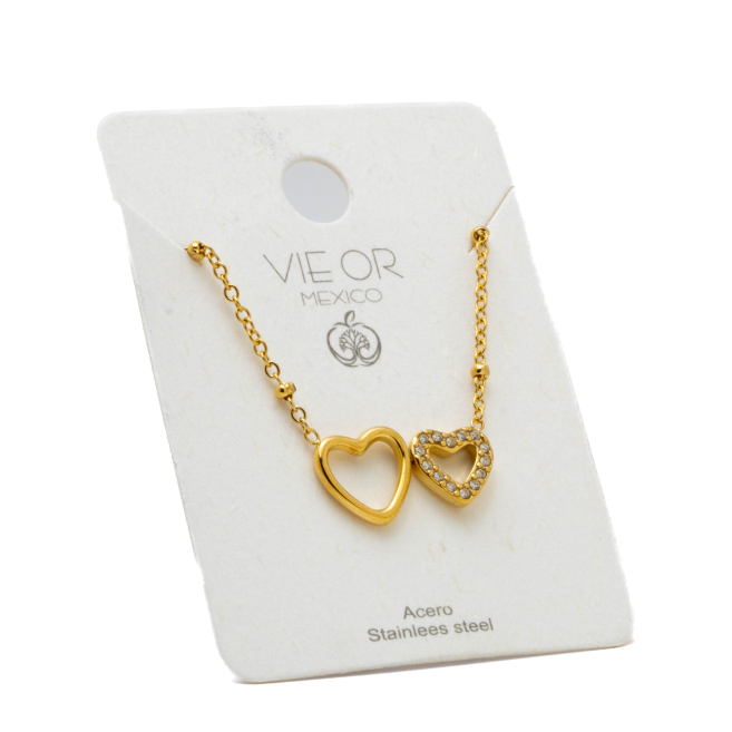 Collar Y00904 Dorado Acero Inoxidable 2D31