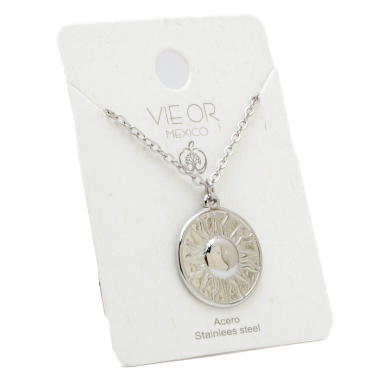 Collar Y00984 Plateado Acero Inoxidable E23