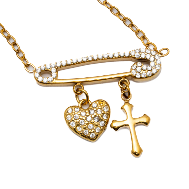 Collar Y00973 Dorado Acero Inoxidable 2D31