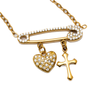 Collar Y00973 Dorado Acero Inoxidable 2D31