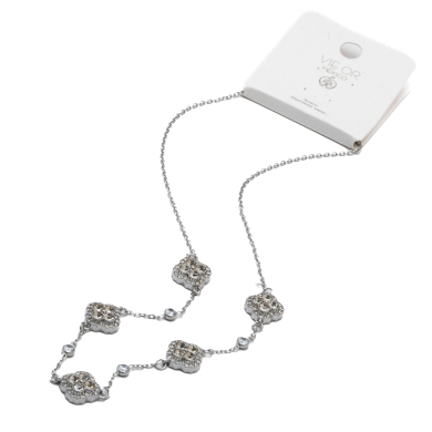 COLLAR ZO15747N PLATEADO Acero Inoxidable 2D38
