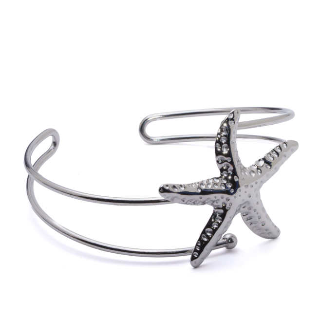 BRAZALETE ZO15476B/BRAZO PLATEADO Acero Inoxidable 2C45