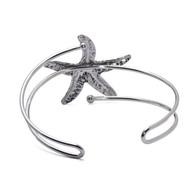 BRAZALETE ZO15476B/BRAZO PLATEADO Acero Inoxidable 2C45