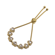 PULSERA ZO15149B BLANCO DORADO Acero Inoxidable 2C27
