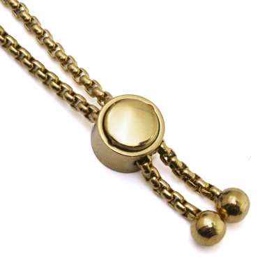 PULSERA ZO15149B BLANCO DORADO Acero Inoxidable 2C27