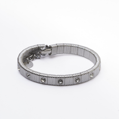 PULSERA ZO15170B BLANCO PLATEADO Acero Inoxidable 2C58