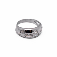 ANILLO ZO13992R BLANCO PLATEADO A42