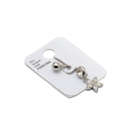 Piercing de ombligo ZO15643P PLATEADO Acero Inoxidable F38