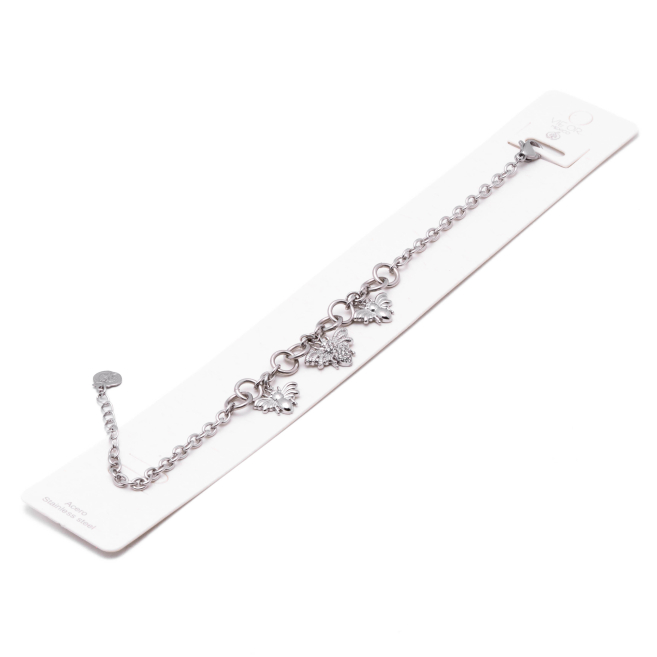 PULSERA ZO15744B PLATEADO Acero Inoxidable 2C34