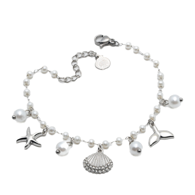 PULSERA ZO15730B PLATEADO Acero Inoxidable 2B32