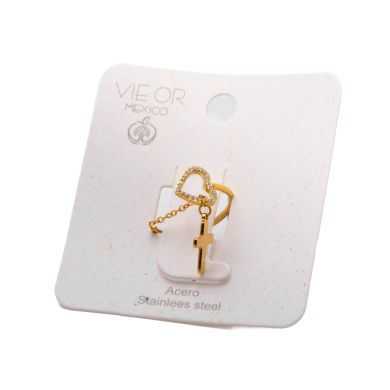 ANILLO ZO13326R DORADO Acero Inoxidable A31