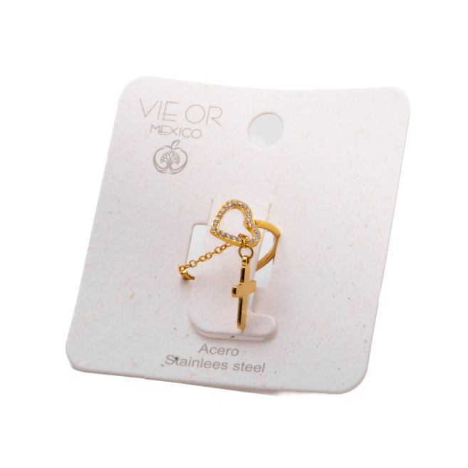 ANILLO ZO13326R DORADO Acero Inoxidable A31