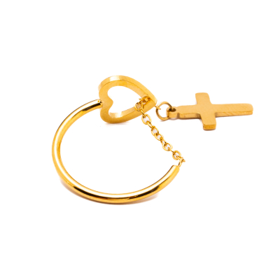 ANILLO ZO13326R DORADO Acero Inoxidable A31