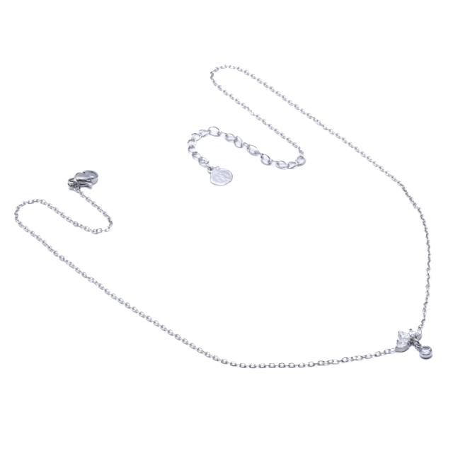 COLLAR ZO12316N PLATEADO Acero Inoxidable 2D21
