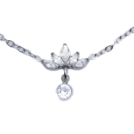 COLLAR ZO12316N PLATEADO Acero Inoxidable 2D21