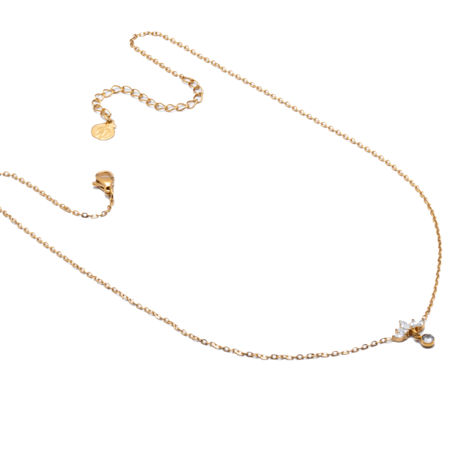 COLLAR ZO12316N DORADO Acero Inoxidable 2D21