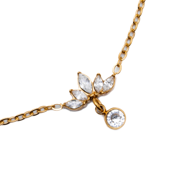 COLLAR ZO12316N DORADO Acero Inoxidable 2D21