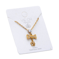 COLLAR ZO11480N DORADO Acero Inoxidable 2D31