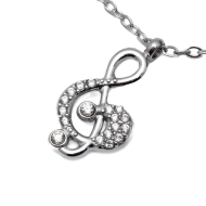 COLLAR ZO15879N PLATEADO Acero Inoxidable E41