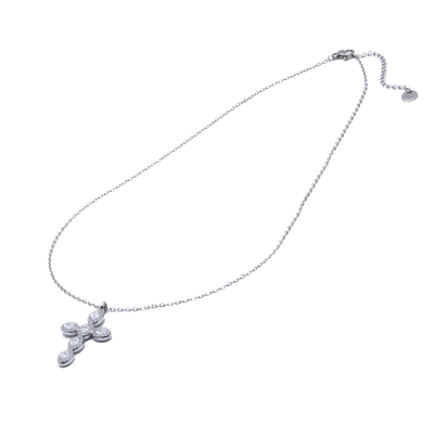 COLLAR ZO15372N BLANCO PLATEADO Acero Inoxidable E31