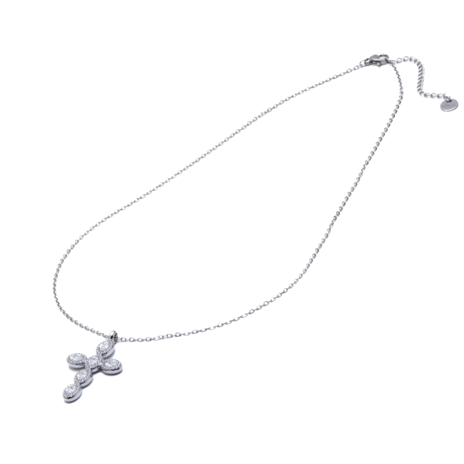 COLLAR ZO15372N BLANCO PLATEADO Acero Inoxidable E31