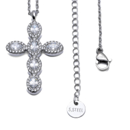 COLLAR ZO15372N BLANCO PLATEADO Acero Inoxidable E31