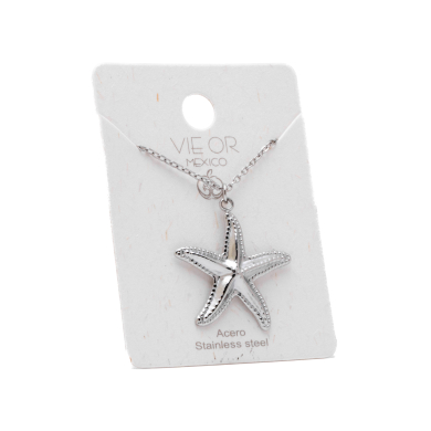 COLLAR ZO14463N PLATEADO Acero Inoxidable E22